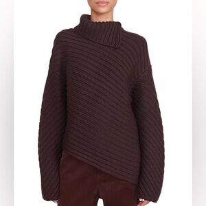 STAUD Engrave Merino Wool Sweater